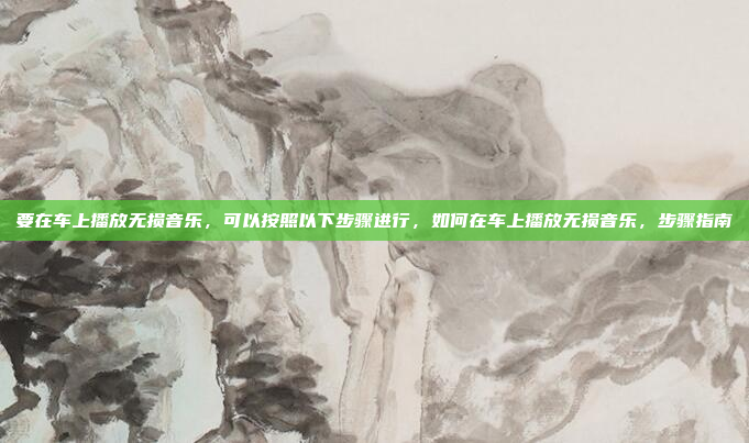 要在车上播放无损音乐，可以按照以下步骤进行，如何在车上播放无损音乐，步骤指南