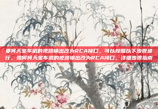 要将天宝车机的视频输出改为RCA接口,可以按照以下步骤进行,如何将天宝车机的视频输出改为RCA接口,详细步骤指南