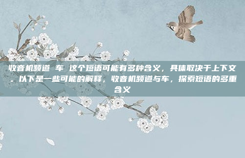 收音机频道 车 这个短语可能有多种含义,具体取决于上下文。以下是一些可能的解释,收音机频道与车,探索短语的多重含义