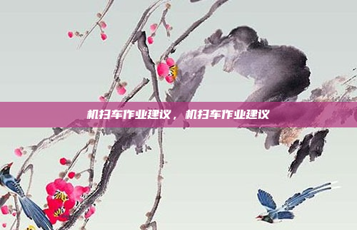 机扫车作业建议，机扫车作业建议
