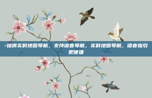 -提供实时地图导航，支持语音导航，实时地图导航，语音指引更便捷