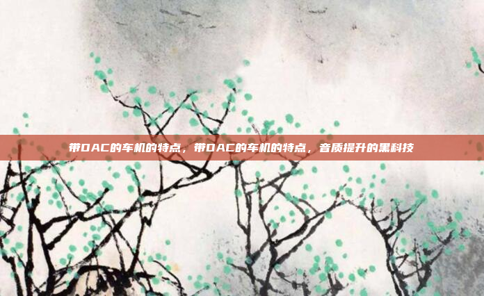 带DAC的车机的特点，带DAC的车机的特点，音质提升的黑科技