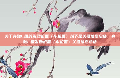 关于奔驰C级的发动机盖（车机盖）以下是关键信息总结，奔驰C级发动机盖（车机盖）关键信息总结