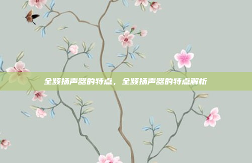 全频扬声器的特点，全频扬声器的特点解析