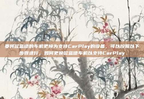 要将欧蓝德的车机更换为支持CarPlay的设备，可以按照以下步骤进行，如何更换欧蓝德车机以支持CarPlay