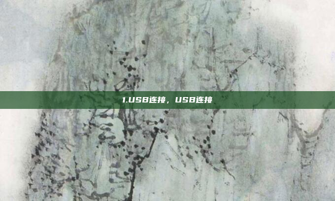 1.USB连接，USB连接