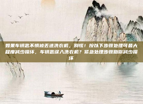 如果车钥匙不慎被丢进洗衣机，别慌！按以下步骤处理可最大程度减少损坏，车钥匙误入洗衣机？紧急处理步骤助你减少损坏