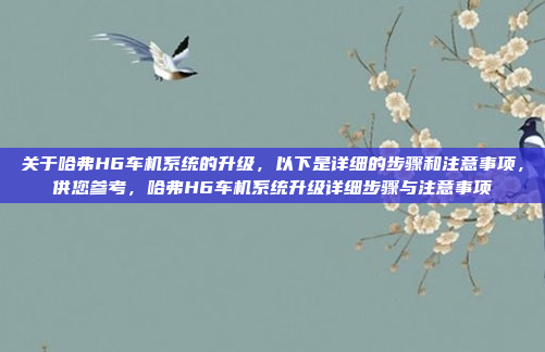 关于哈弗H6车机系统的升级，以下是详细的步骤和注意事项，供您参考，哈弗H6车机系统升级详细步骤与注意事项