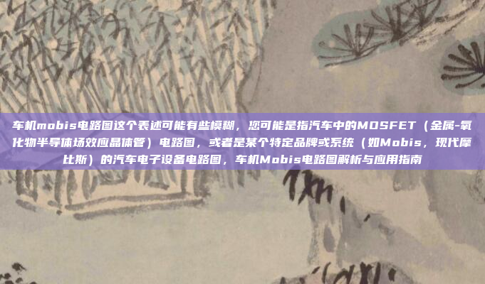 车机mobis电路图这个表述可能有些模糊，您可能是指汽车中的MOSFET（金属-氧化物半导体场效应晶体管）电路图，或者是某个特定品牌或系统（如Mobis，现代摩比斯）的汽车电子设备电路图，车机Mobis电路图解析与应用指南