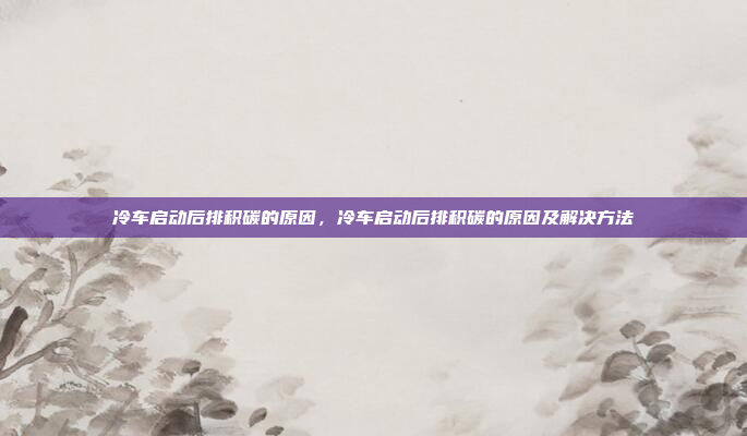 冷车启动后排积碳的原因,冷车启动后排积碳的原因及解决方法