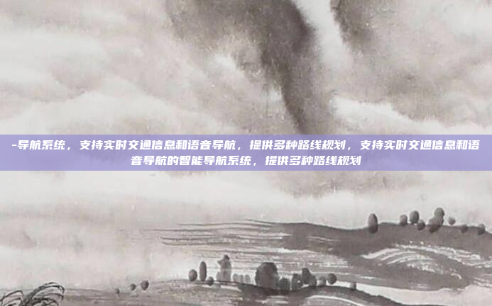 -导航系统，支持实时交通信息和语音导航，提供多种路线规划，支持实时交通信息和语音导航的智能导航系统，提供多种路线规划