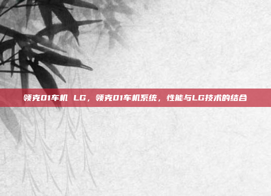领克01车机 LG，领克01车机系统，性能与LG技术的结合