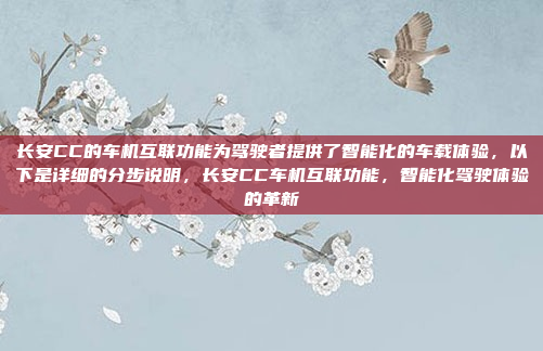 长安CC的车机互联功能为驾驶者提供了智能化的车载体验，以下是详细的分步说明，长安CC车机互联功能，智能化驾驶体验的革新