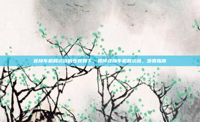 连接车机和功放的步骤如下,如何连接车机和功放,步骤指南