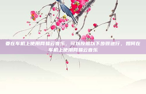要在车机上使用网易云音乐，可以按照以下步骤进行，如何在车机上使用网易云音乐