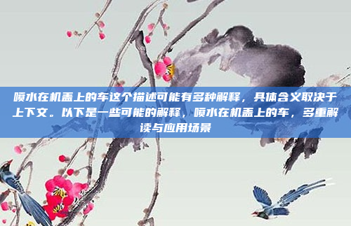 喷水在机盖上的车这个描述可能有多种解释，具体含义取决于上下文。以下是一些可能的解释，喷水在机盖上的车，多重解读与应用场景