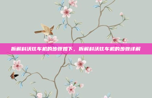 拆解科沃兹车机的步骤如下，拆解科沃兹车机的步骤详解