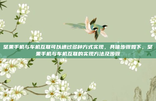 坚果手机与车机互联可以通过多种方式实现,具体步骤如下,坚果手机与车机互联的实现方法及步骤