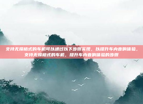 支持无损格式的车机可以通过以下步骤实现,以提升车内音响体验,支持无损格式的车机,提升车内音响体验的步骤