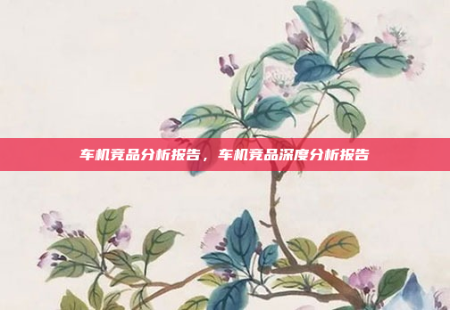 车机竞品分析报告，车机竞品深度分析报告