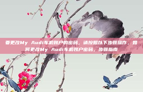 要更改My Audi车机账户的密码，请按照以下步骤操作，如何更改My Audi车机账户密码，步骤指南