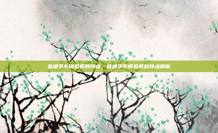 金通学车模拟机的特点，金通学车模拟机的特点解析