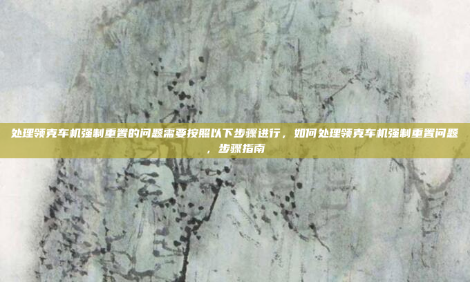 处理领克车机强制重置的问题需要按照以下步骤进行，如何处理领克车机强制重置问题，步骤指南
