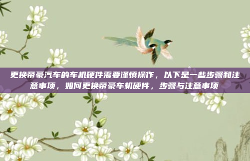 更换帝豪汽车的车机硬件需要谨慎操作,以下是一些步骤和注意事项,如何更换帝豪车机硬件,步骤与注意事项