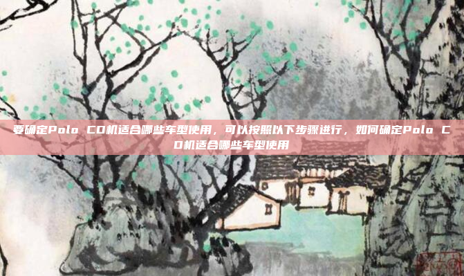 要确定Polo CD机适合哪些车型使用，可以按照以下步骤进行，如何确定Polo CD机适合哪些车型使用