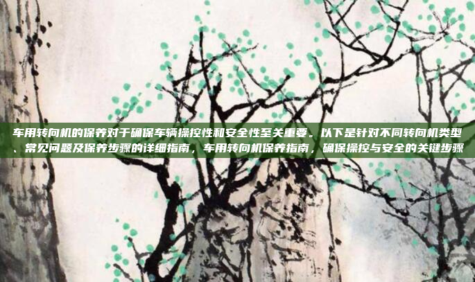 车用转向机的保养对于确保车辆操控性和安全性至关重要。以下是针对不同转向机类型、常见问题及保养步骤的详细指南，车用转向机保养指南，确保操控与安全的关键步骤