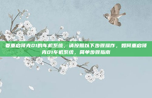 要重启领克01的车机系统,请按照以下步骤操作,如何重启领克01车机系统,简单步骤指南