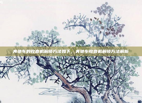 奔驰车的收音机解锁方法如下,奔驰车收音机解锁方法解析