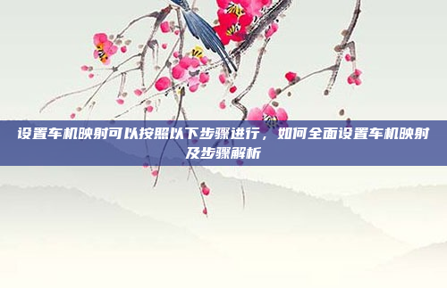 设置车机映射可以按照以下步骤进行，如何全面设置车机映射及步骤解析
