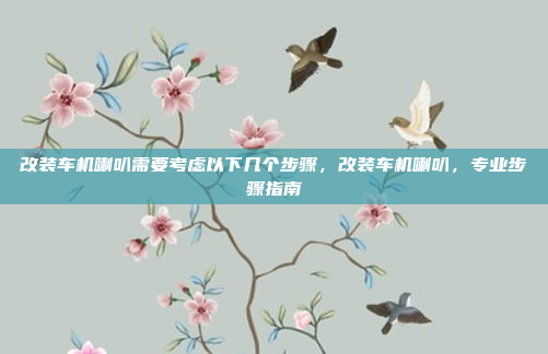改装车机喇叭需要考虑以下几个步骤，改装车机喇叭，专业步骤指南