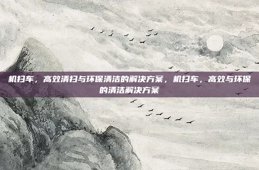 机扫车，高效清扫与环保清洁的解决方案，机扫车，高效与环保的清洁解决方案