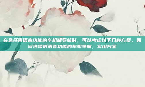在选择带语音功能的车机版导航时,可以考虑以下几种方案,如何选择带语音功能的车机导航,实用方案