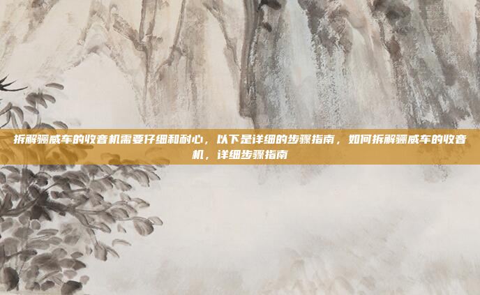 拆解骊威车的收音机需要仔细和耐心,以下是详细的步骤指南,如何拆解骊威车的收音机,详细步骤指南
