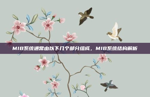 MIB系统通常由以下几个部分组成，MIB系统结构解析