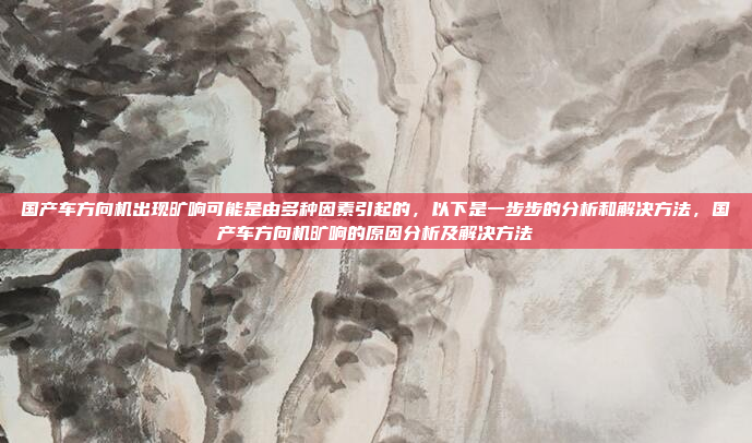 国产车方向机出现旷响可能是由多种因素引起的,以下是一步步的分析和解决方法,国产车方向机旷响的原因分析及解决方法