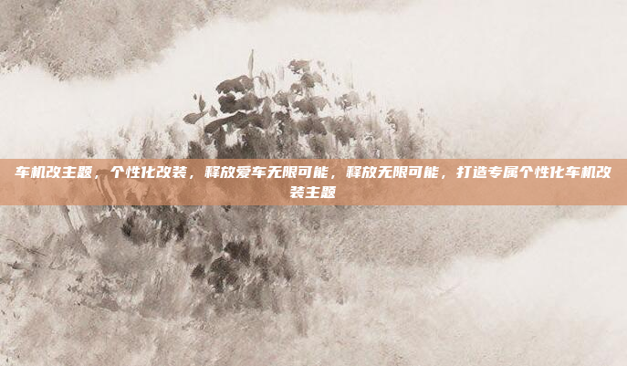 车机改主题，个性化改装，释放爱车无限可能，释放无限可能，打造专属个性化车机改装主题