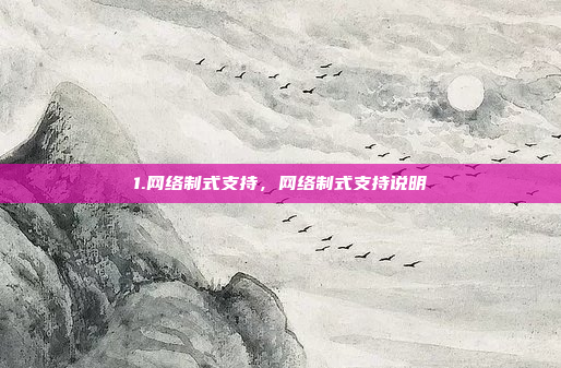 1.网络制式支持，网络制式支持说明