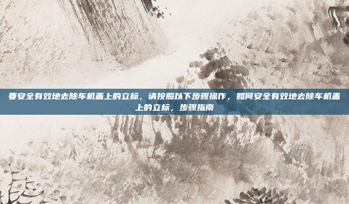 要安全有效地去除车机盖上的立标,请按照以下步骤操作,如何安全有效地去除车机盖上的立标,步骤指南
