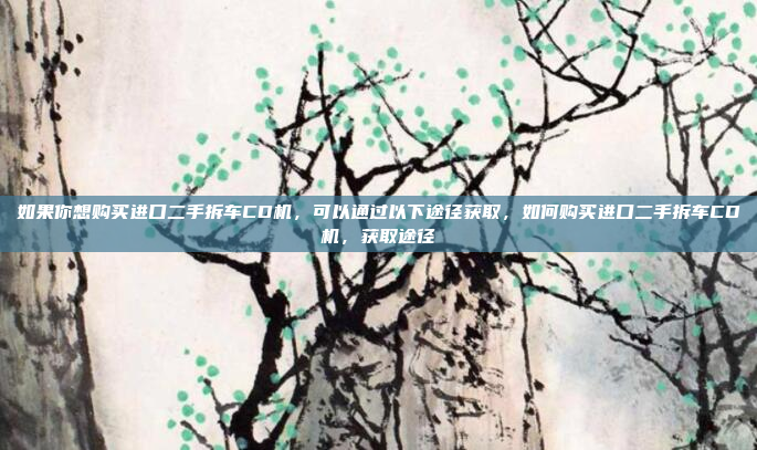 如果你想购买进口二手拆车CD机，可以通过以下途径获取，如何购买进口二手拆车CD机，获取途径