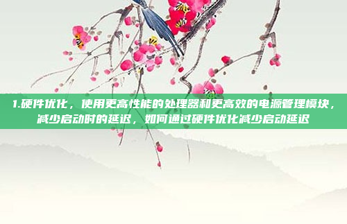1.硬件优化,使用更高性能的处理器和更高效的电源管理模块,减少启动时的延迟,如何通过硬件优化减少启动延迟