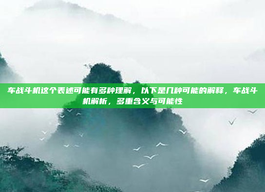 车战斗机这个表述可能有多种理解,以下是几种可能的解释,车战斗机解析,多重含义与可能性