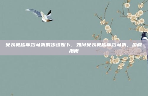 安装教练车跑马机的步骤如下,如何安装教练车跑马机,步骤指南
