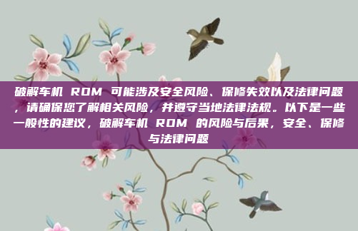 破解车机 ROM 可能涉及安全风险、保修失效以及法律问题,请确保您了解相关风险,并遵守当地法律法规。以下是一些一般性的建议,破解车机 ROM 的风险与后果,安全、保修与法律问题