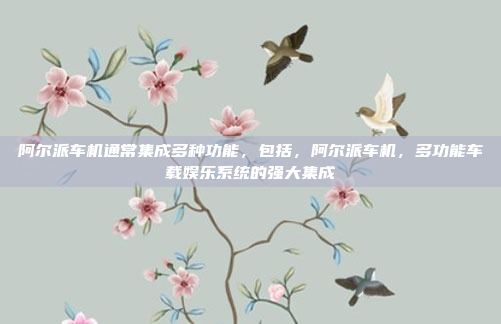 阿尔派车机通常集成多种功能，包括，阿尔派车机，多功能车载娱乐系统的强大集成