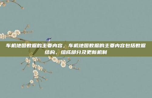 车机地图数据的主要内容,车机地图数据的主要内容包括数据结构、组成部分及更新机制