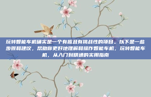 玩转智能车机确实是一个有趣且有挑战性的项目。以下是一些步骤和建议,帮助你更好地理解和操作智能车机,玩转智能车机,从入门到精通的实用指南